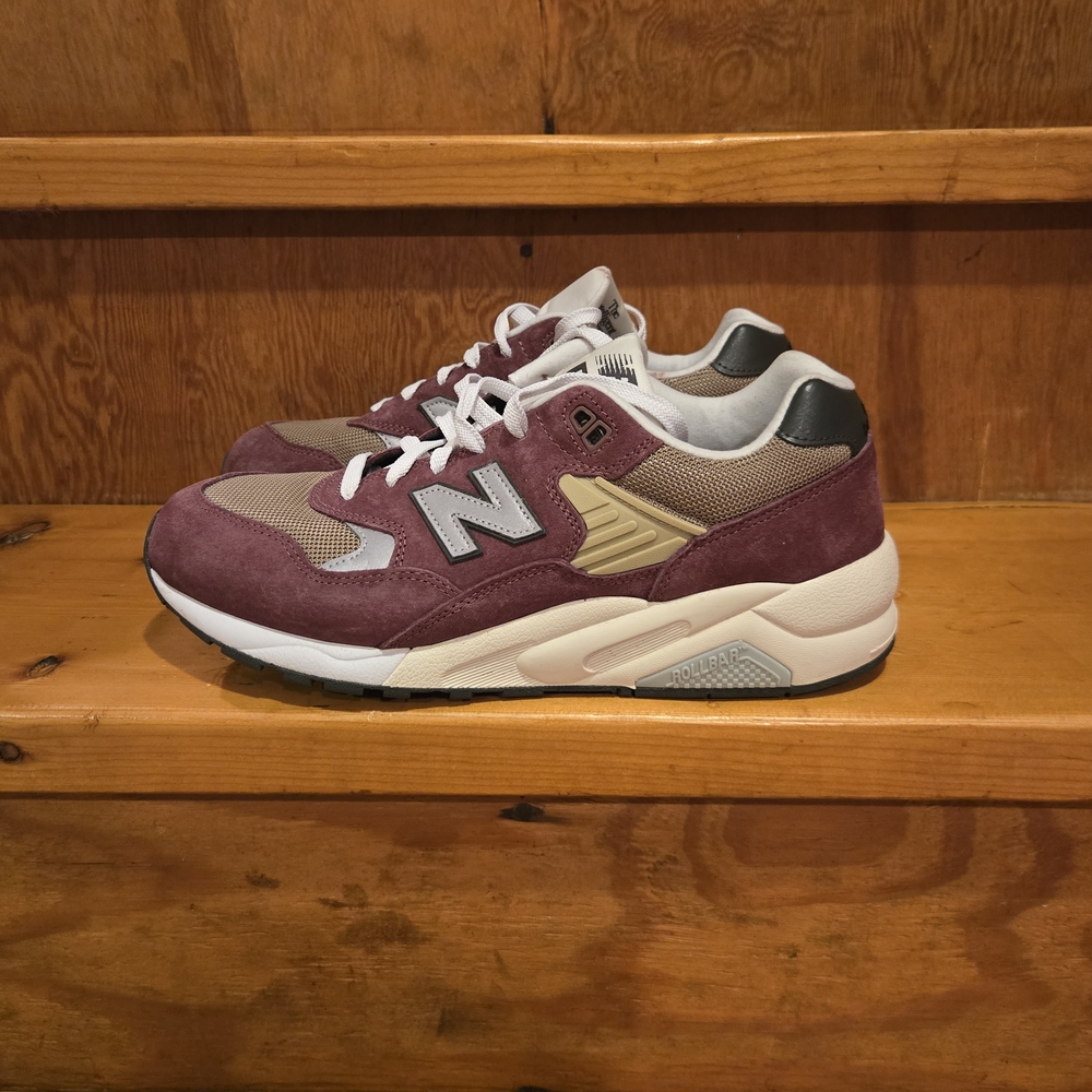 New Balance Burgundy and Beige Sneakers